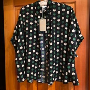 NWT ee:some oversized button down top